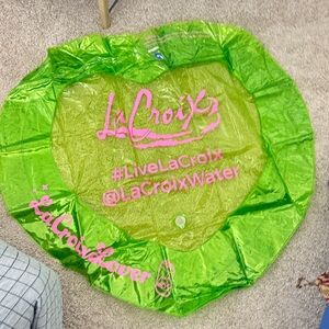 La Croix Lover Green Heart Shaped Pool Float NWT